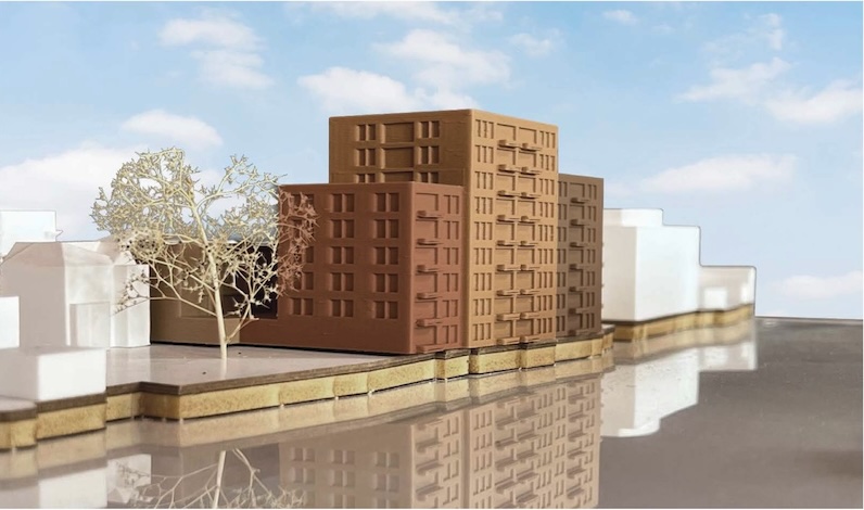 Maquete Westzijde 24 - 36 Zaandam